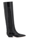 Khaite 30mm Sybil Leather Knee-high Boots In Black (black)