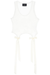 Simone Rocha White Easy Tank Top In Ivory (white)
