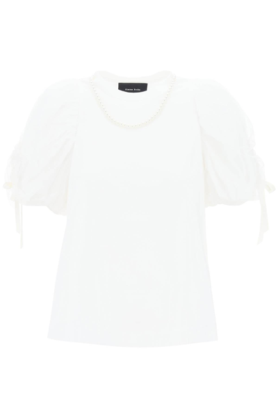 Simone Rocha Puff Sleeves T-shirt In White