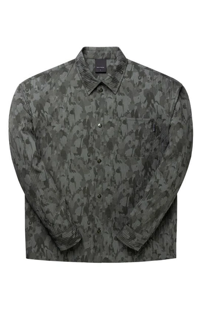 Daily Paper Mens Chimera Green Adetola Camo-print Shell Shirt