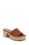 Vince Margo Platform Sandal In Dark Sequoia