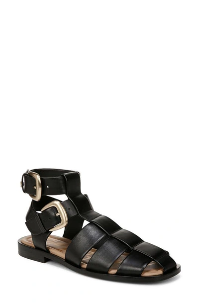 Sam Edelman Dawn Sandal In Black Leather