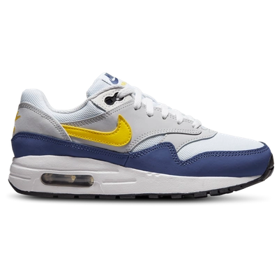 Nike Kids' Boys  Air Max 1 In White/yellow/navy