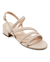 Easy Spirit Women's Gretel Open Toe Strappy Dress Sandals In Light Natural - Faux Leather
