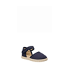 Elephantito Girl's Linen Classic Espadrille Sandals, Baby/toddler/kid In Navy