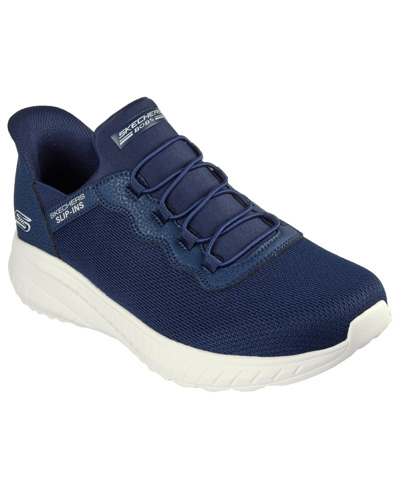 Skechers Men's Slip-ins- Bobs Sport Squad Chaos Memory Foam Casual Sneakers From Finish Line In Navy