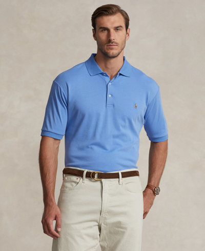 Polo Ralph Lauren Men's Big & Tall Classic Fit Soft Cotton Polo In Summer Blue