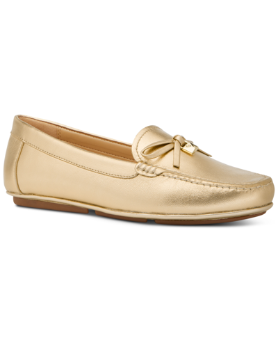 Michael Kors Michael  Women's Juliette Moccasin Loafer Flats In Pale Gold