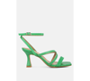 London Rag Serling Croc Spool Heel Sandals In Green