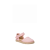 Elephantito Girl's Linen Classic Espadrille Sandals, Baby/toddler/kid In Pink