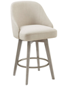Madison Park Pearce Counter Stool With Swivel Seat In Brown