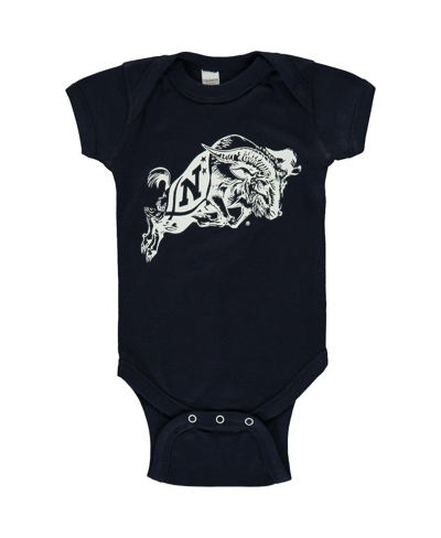 Two Feet Ahead Babies' Newborn And Infant Boys And Girls Navy Navy Midshipmen Big Logo Bodysuit