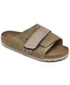 Birkenstock Women's Kyoto Nubuck Suede Leather Slide Sandals From Finish Line In Beige