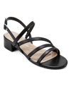 Easy Spirit Women's Gretel Open Toe Strappy Dress Sandals In Black - Faux Leather