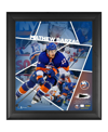FANATICS AUTHENTIC MATHEW BARZAL NEW YORK ISLANDERS FRAMED 15'' X 17'' IMPACT PLAYER COLLAGE WITH A PIECE OF GAME-USED 