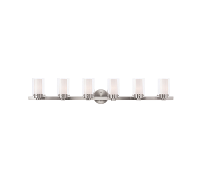 Livex Manhattan 6-light Vanity In Brushed Nickel