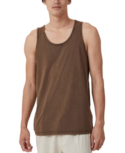 Cotton On Men's Relaxed Fit Tank Top In Ashen Brown