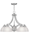 Livex Somerset Brushed Nickel Chandelier In Brushed Nickel