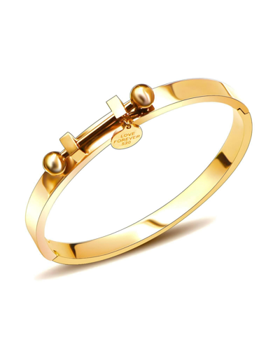 Akalia Waterproof Love Bangle Bracelet In Gold
