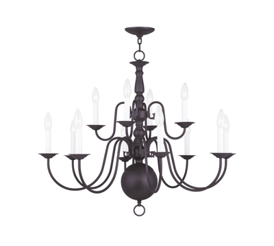 Livex Williamsburg Chandelier Light In Bronze