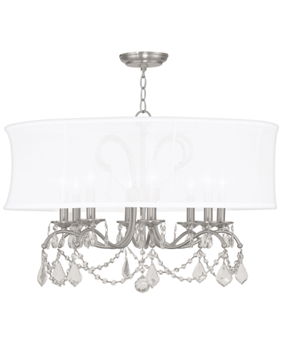 Livex Newcastle 21" Chandelier In Brushed Nickel