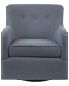 Madison Park Adele Swivel Chair In Blue