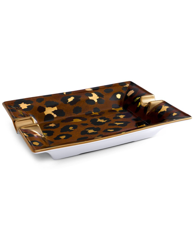 L'objet Leopard-print Ashtray In Multi