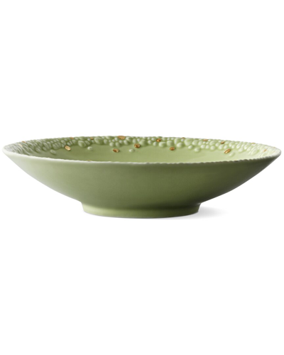 L'objet Haas Mojave Matcha Gold Soup Plate In Green