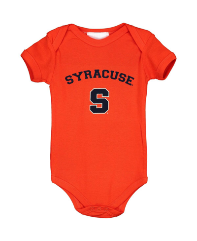 Two Feet Ahead Babies' Infant Boys And Girls Orange Syracuse Orange Arch & Logo Bodysuit