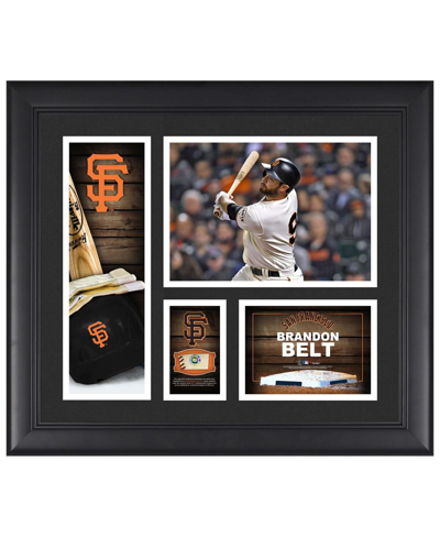 Fanatics Authentic Brandon Crawford San Francisco Giants Framed 15" X 17" Player Collage With A Piece Of Game-used Ball In Multi