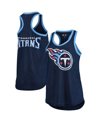 G-III 4HER BY CARL BANKS WOMEN'S G-III 4HER BY CARL BANKS NAVY TENNESSEE TITANS TATER TANK TOP