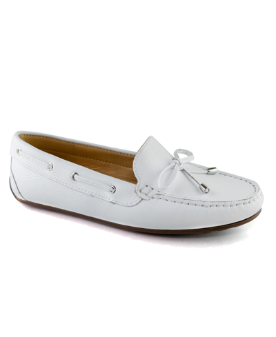 Marc Joseph New York Women's Riverview Comfort Loafers In White Grainy