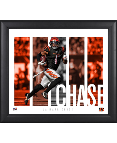 Fanatics Authentic Ja'marr Chase Cincinnati Bengals Framed 15" X 17" Player Panel Collage In Multi