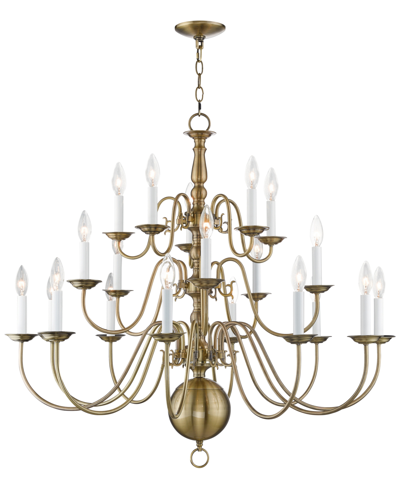 Livex Williamsburg 20-light Chandelier In Antique Bronze