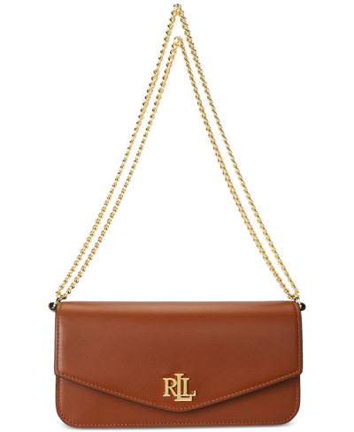 Ralph Lauren Nappa Leather Small Sawyer Bag In Lauren Tan