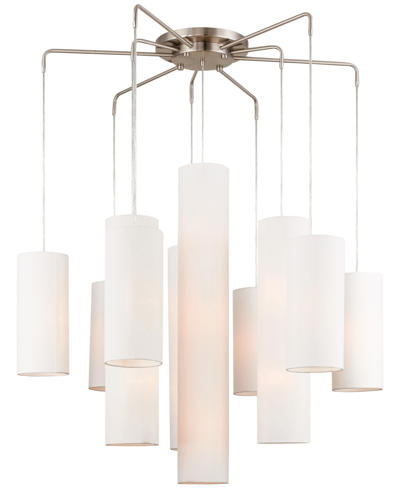 Livex Strathmore 10-light Chandelier In Brushed Nickel