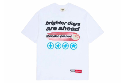 Pre-owned Broken Planet Brighter Days Ahead T-shirt White