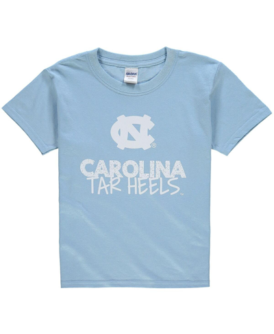 Two Feet Ahead Kids' Big Boys And Girls Carolina Blue North Carolina Tar Heels Crew Neck T-shirt