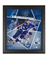 FANATICS AUTHENTIC STEVEN STAMKOS TAMPA BAY LIGHTNING FRAMED 15'' X 17'' IMPACT PLAYER COLLAGE WITH A PIECE OF GAME-USE