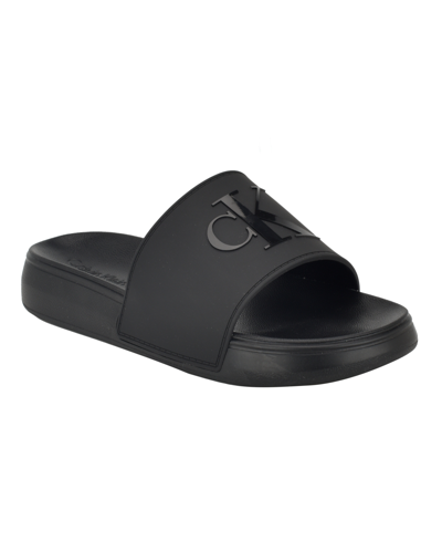 Calvin Klein Meloy Slide Sandal In Black