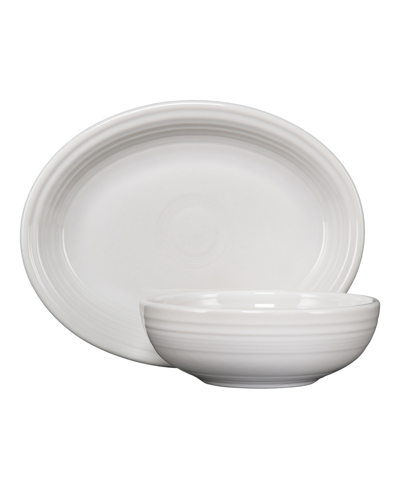 Fiesta Bistro 2-pc. Serving Set In White
