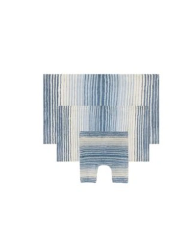 Home Weavers Gradiation Bath Rugs In Blue