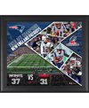 FANATICS AUTHENTIC NEW ENGLAND PATRIOTS 2018 AFC CHAMPIONS FRAMED 15'' X 17'' COLLAGE