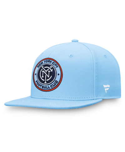 FANATICS MEN'S FANATICS BLUE NEW YORK CITY FC EMBLEM SNAPBACK HAT