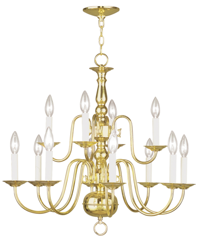 Livex Williamsburg Chandelier Light In Polished Bronze