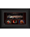 Fanatics Authentic Miami Hurricanes Framed 10'' X 18'' Watsco Center Panoramic Collage In Multi