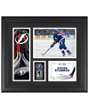 FANATICS AUTHENTIC STEVEN STAMKOS TAMPA BAY LIGHTNING FRAMED 15" X 17" PLAYER COLLAGE WITH A PIECE OF GAME-USED PUCK