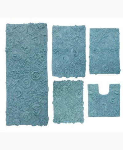 Home Weavers Modesto Bath Rug Sets In Turq