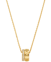 MICHAEL KORS GOLD-TONE OR SILVER-TONE LOGO RING PENDANT NECKLACE