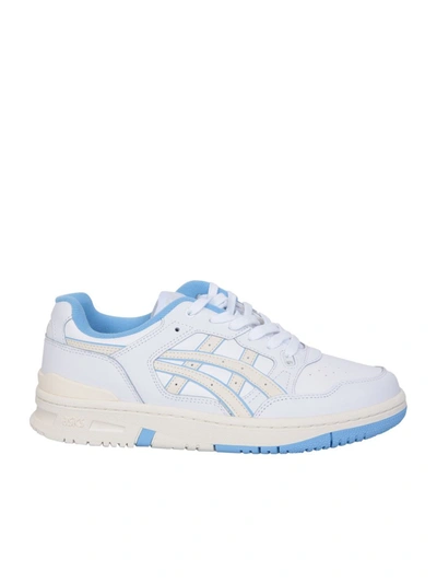 Asics White And Light Blue Ex89 Sneakers